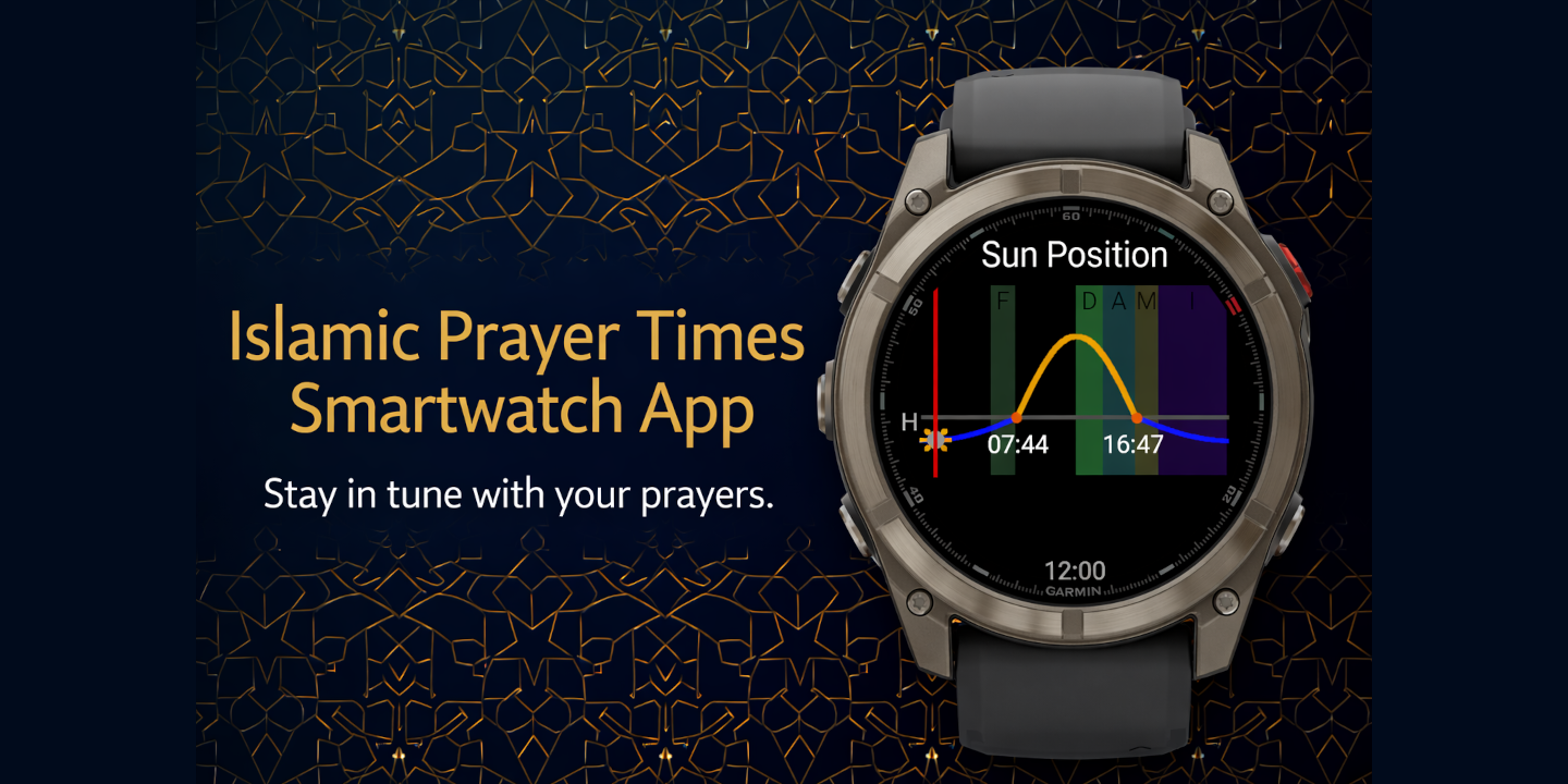 Azan - Prayer Times on Your Garmin Watch