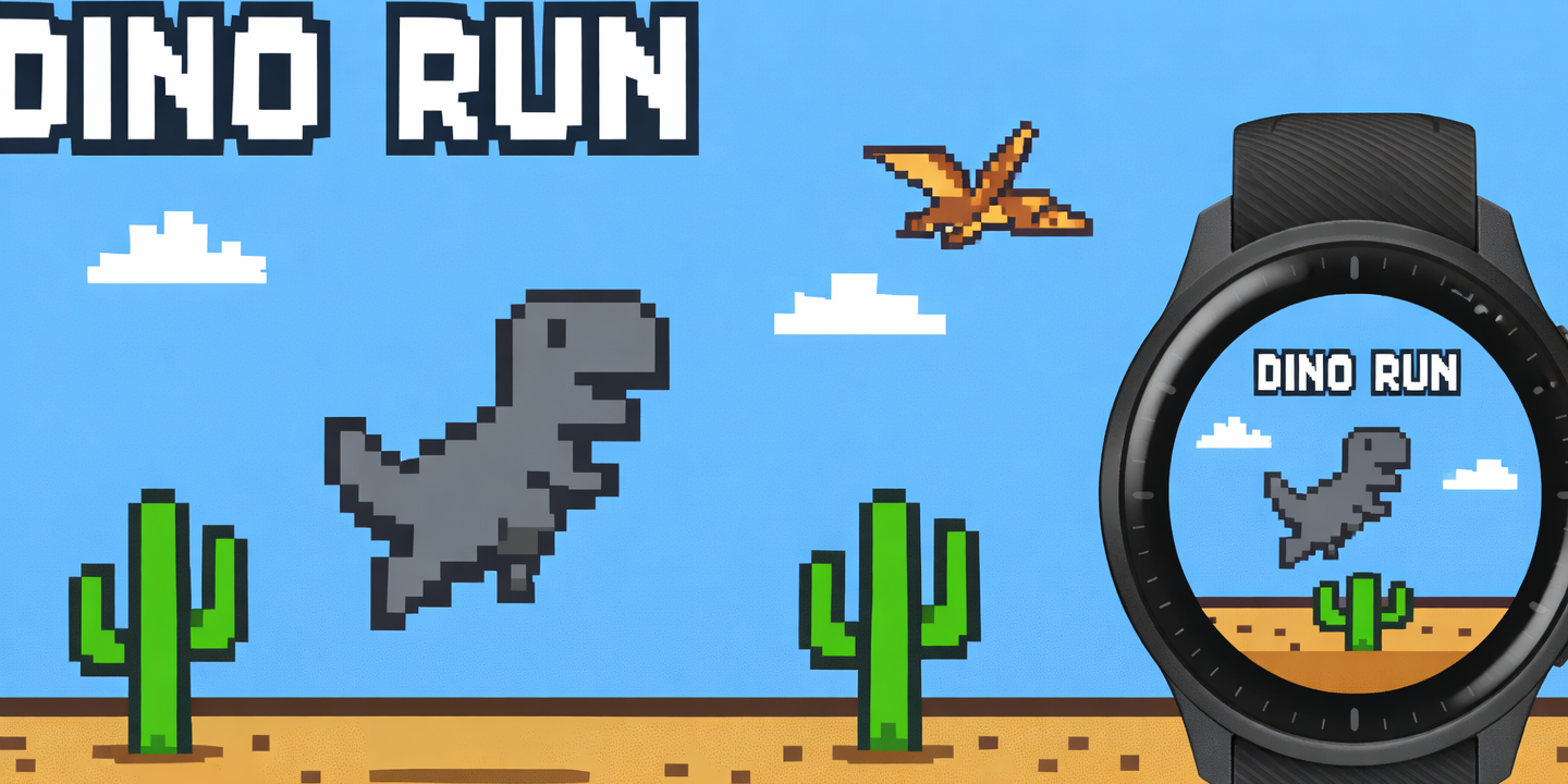 Dino Run - Chrome Dino Game for Garmin Watches