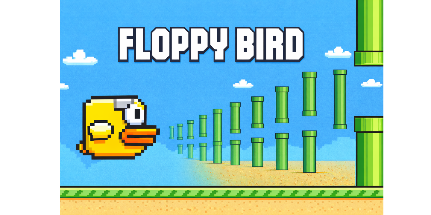 Floppy Bird - Tap & Fly Game for Garmin Watches