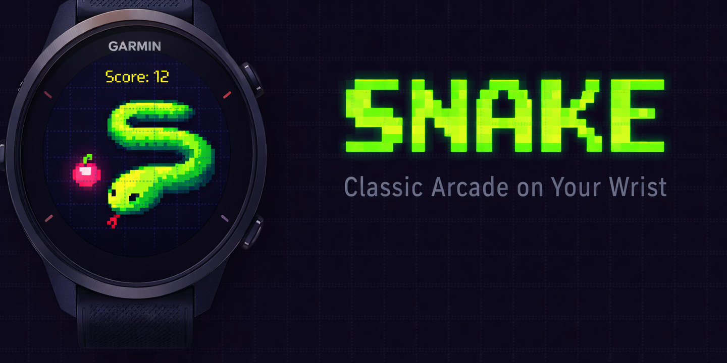 Snake - Classic Arcade Game for Garmin Watches